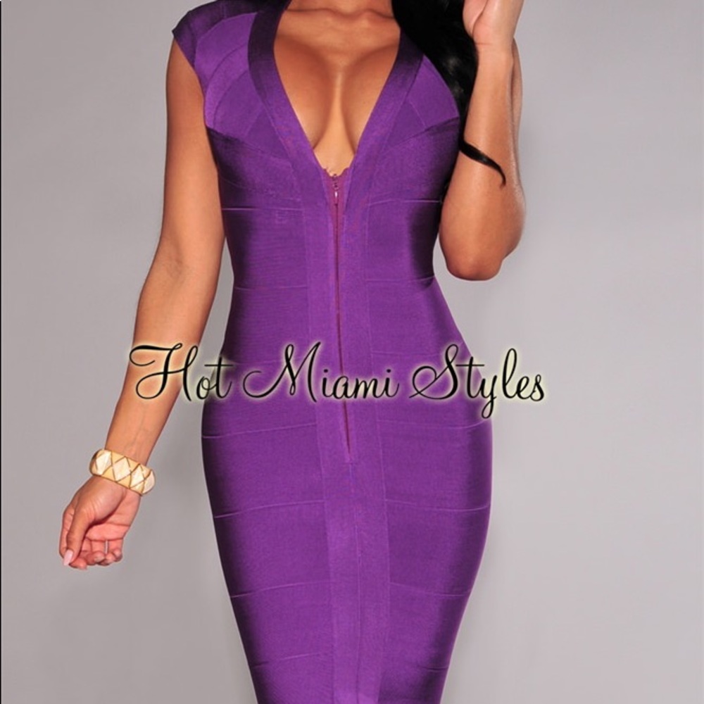 Hot Miami Styles Bandage Dress